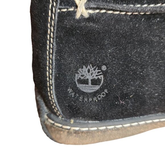 Timberland Reykir Ghillie Black Suede Lace Up Lined WP Ankle Boots Women's 7.5M - Picture 10 of 13